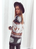 Warm long Christmas sweater, black 383580 - Online store - Boutique